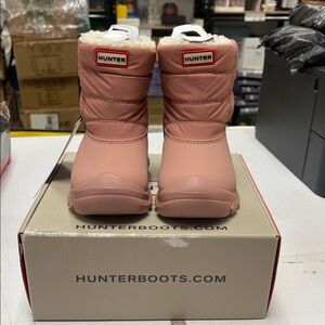 Hunter Kids Pink Winter Boots
